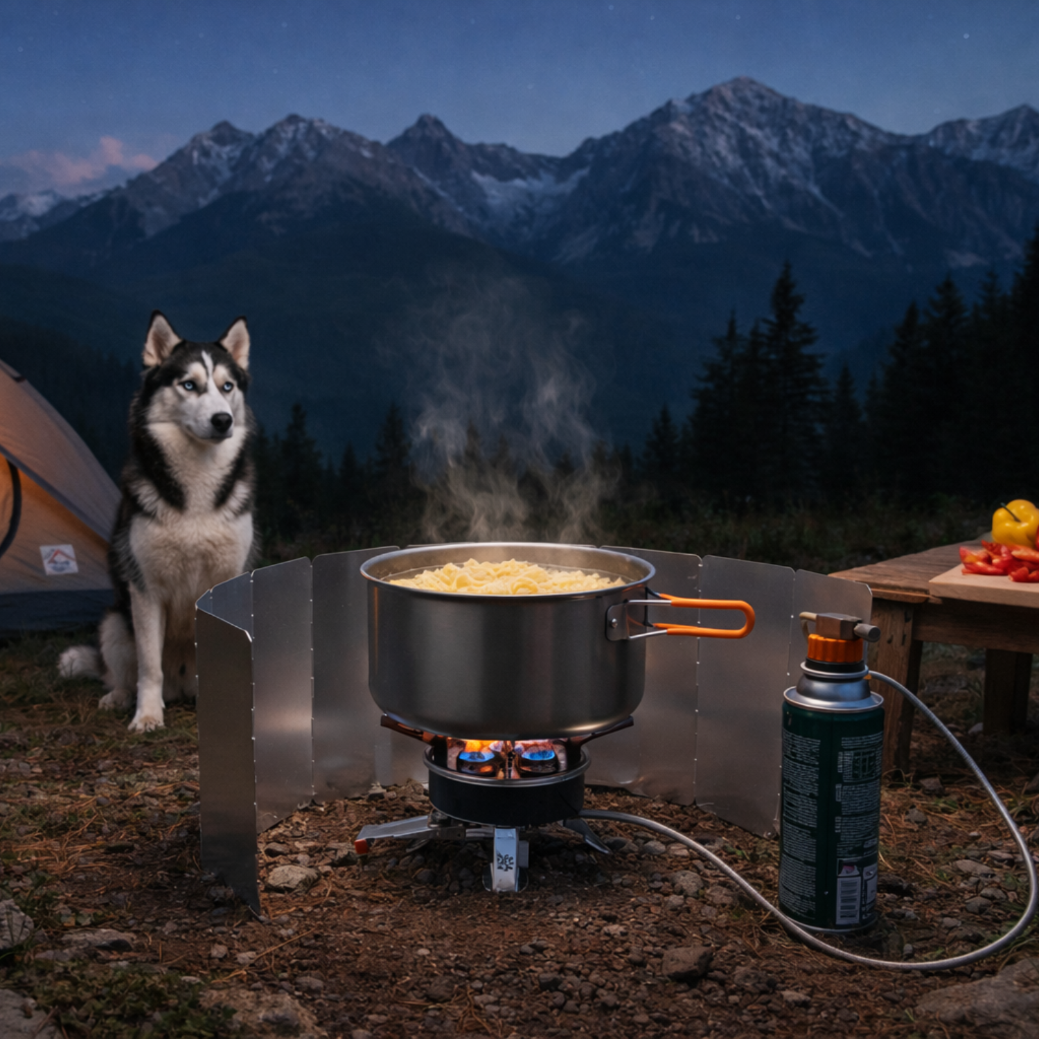 Flamme Évasion™ | Cuisine en Plein Air Simplifiée – Le Meilleur Réchaud à Gaz Portable
